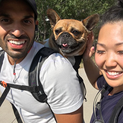 Martha Ha with Boyfriend and Dog | Dentist in Broomfield, CO