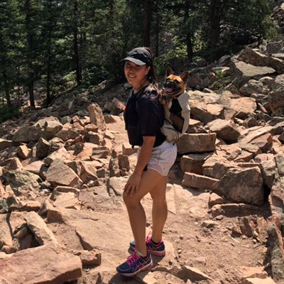 Martha Ha Hiking with Dog | Dentist in Broomfield, CO