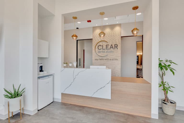 Front Desk at Clear Dental Studios Broomfield Location